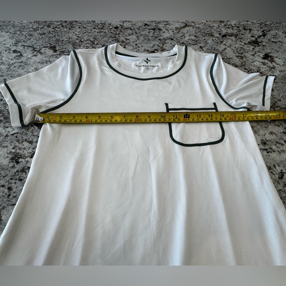 Tuckernuck White‎ Mini Dress with Green Accents - Picture 6 of 10